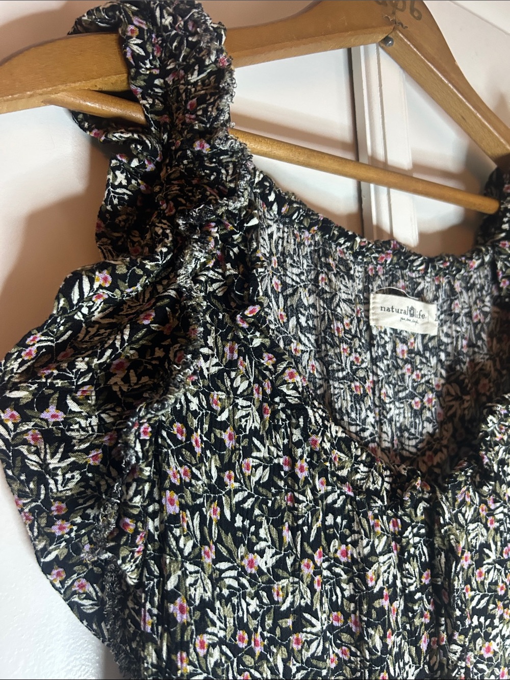 Natural Life Black Floral Boho Maxi Dress - Tall Girl Friendly - Picture 7 of 12